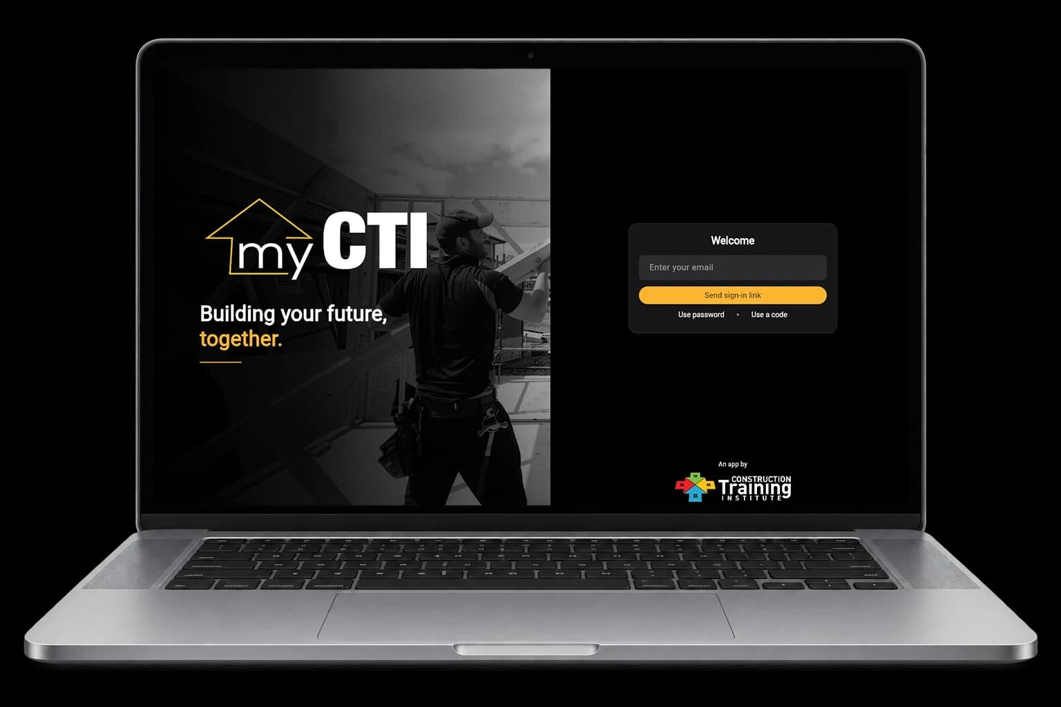 myCTI open on a laptop